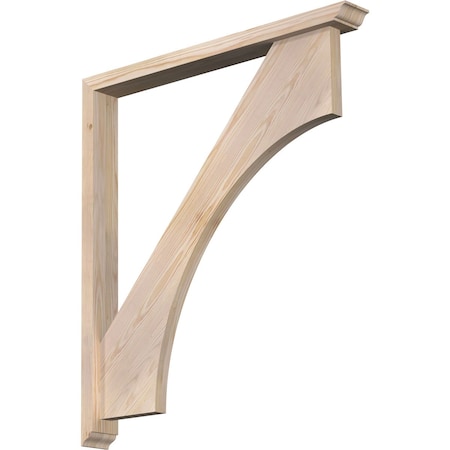 Ekena Millwork Westlake Traditional Smooth Bracket w/ Offset Brace, Douglas Fir, 3 1/2"W x 32"D x 36"H BKT0402X32X36WTL01SDF